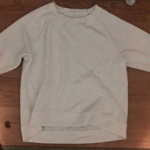 FOR THE REPUBLIC white silky long sleeve Top